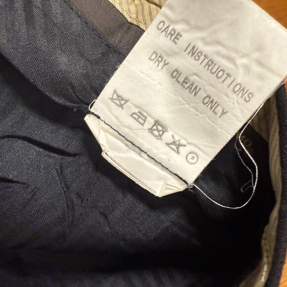 Vicci Uomo Suit Black Window Pane 4 Button Jacket & Pants Cuffed Hem Sz 42L/35W - Picture 12 of 15